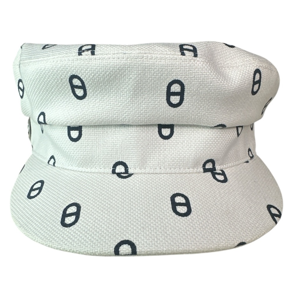 Hermès Hermes Cotton Polyurethane Metal Casquette Hat White - Picture 3 of 6